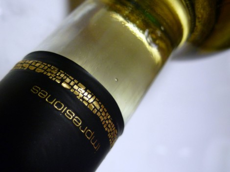 Detalle de la cápsula del vino Impresiones Verdejo.